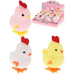 Игрушка заводная " Цыпленок Цыпа " 7*8*11см, ассорти (без возможности выбора цвета), пакет