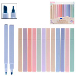 Набор текстовыделителей 12цв, 1-5мм, Pastel " Basir " ПВХ упаковка, европодвес