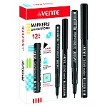 Маркер для CD/DVD " deVente " черный 0,5мм, капиллярный наконечник, перманентный