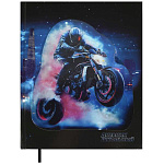 Дневник 1-11 класс 7БЦ " Феникс " Огненный мотоцикл, картон переплетный, декоративная аппликация анимированным изображением, глянцева ламинация, ляссе, 48л