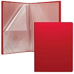 Папка 30файлов " Erich Krause " А4 Classic красная, пластик 0,4мм, с текстурой поверхности " песок "