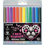 Фломастеры " deVente " У меня лапки 12цв круглые, вентилируемый колпачок, пластиковый блистер, европодвес