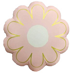 Шар фольгированный фигурный 21"/53 см Ромашка розовая с золотом