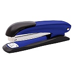 Степлер №24/6, 26/6 на 30л " Lamark " 100скоб Ulrich металлический, встроенный антистеплер, противоскользящая резиновая вставка, один режим скрепления скоб, глубина закладки бумаги 90мм, металлический механизм подачи скоб, синий, картонная упаковка