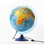 Глобус физический рельефный с подсветкой от сети 320мм " Globen ", серия Классик Евро