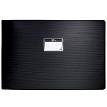 Папка-регистратор БОЛЬШОЙ ФОРМАТ А3 " InФормат " горизонтальная на 4 кольцах 25мм черная, пластик