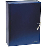 Короб архивный бумвинил на 2х завязках " deVente " А4 120мм, синий, бумвинил