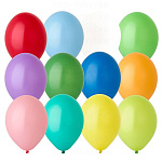 Шар латексный пастель/металлик 10"/25см Супер, ассорти из 15 цветов