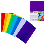 Фетр цветной " Mazari " А4 8л 8цв 1мм Яркие цвета ассорти, мягкий, пластиковый пакет, европодвес