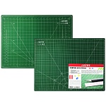 Коврик для резки " deVente " А2 зеленый, непрорезаемый, толщина 3 мм, двухсторонний, трехслойный