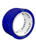 Скотч " KWELT " 48мм*66м 45мкм синий, индивидуальный штрихкод, гарантированная намотка