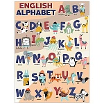 Плакат " Праздник " 941 А2 English alphabet, текст