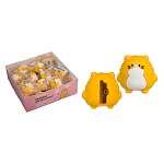 Точилка " deVente " Fat Cat 29*37*35мм 1 отверстие, пластиковая с покрытием Soft touch, индивидуальный пакет