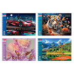 Альбом А4 48л спираль " Hatber " Я художник, я так вижу (ассорти), обложка- мелованный картон, отрывные листы, блок-офсет- 100г/м2, 4 дизайна в спайке