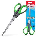 Ножницы " Erich Krause " Standard+ 19,0см пластиковые эргономичные ручки с резиновыми вставками, ассорти (без возможности выбора цвета) картонная упаковка, европодвес