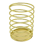 Стакан-пружина " KWELT " 7*7*9,5см, металлический , круглый, золото