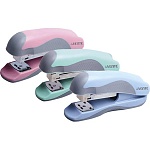 Степлер №24/6, 26/6 на 20л " deVente " Pastel 70скоб пластиковый, противоскользящая резиновая вставка, два режима скрепления скоб, глубина закладки бумаги 45мм, металлический механизм подачи скоб, ассорти (без возможности выбора цвета), картонная упаковка