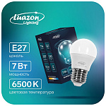 Лампа светодиодная " Luazon Lighting " G45, 7Вт Е27, холодный белый, шар, картонная упаковка