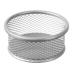 Подставка для мелочей " KWELT " 9*4см, металлическая сетчатая, круглая, серебро