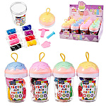 Тесто для лепки " Mazari " Ice Cream, 13,5гр, 8 цветов, формочки 2шт, пластиковая упаковка