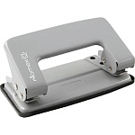 Дырокол на 10л " Attomex " металлический, противоскользящая резиновая вставка, серый
