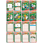 Комплект разделителей для портфолио " Мир открыток " 8-99 ученика, 16шт