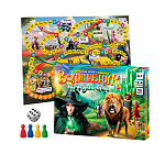 Игра настольная " РС " Волшебник изумрудного города, от 4 лет, состав игры: игровое поле, фишки 4шт, кубик.