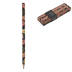 Набор карандашей ч/гр " Bruno Visconti " Flora. Pink Blossom HB 2шт, трехгранные, деревянные, заточенные, картонный футляр c пластиковым сливом