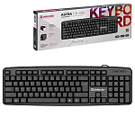 Клавиатура " Defender " Astra HB-588, черная, мембранная, проводное подключение USB, 1,8м, картонная упаковка