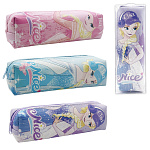 Пенал-тубус " KWELT " 1 отделение, 205*70*45мм, Elsa, цвет - ассорти (без возможности выбора цвета), искусственная кожа, пластиковая упаковка, европодвес