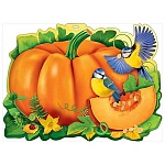 Плакат фигурный " Праздник " 940 А2 Тыква