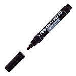 Маркер " Centropen " Dry Safe черный 2,5мм пулевидный наконечник перманентный