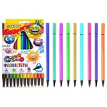 Фломастеры " deVente " Trio 24цв трехгранные, вентилируемый колпачок, на водной основе, картонная упаковка, европодвес