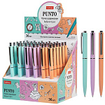 Ручка шариковая автоматическая " Hatber " Punto синяя 0,7мм, картонный дисплей-витрина