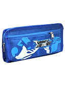 Пенал " KWELT " 1 отделение 195*90*40мм, Transformers, внешний карман на молнии, цвет - синий, текстиль, пакет, европодвес