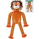 Игрушка-тянучка " Рыжий кот " Лев, 15,5*10см, со световыми эффектами, ассорти (без возможности выбора цвета), пакет