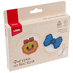 Фигурки из бисера " Lori " Уточка, бантик, бисер, проволока, инструкция, картонная упаковка, европодвес