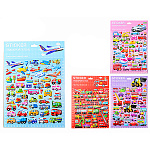 Наклейки детские " Mazari " Машинки, 210*295мм, 4 дизайна, пакет, европодвес