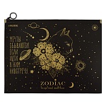 Папка на молнии " deVente " А4 Zip Zodiac, с расширением, пластик 0,18мм, непрозрачная, с рисунком, тиснение фольгой, индивидуальная маркировка