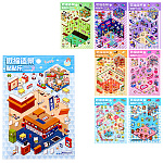 Наклейки детские " Mazari " Румбокс, 155*225мм, 1 локация, 1 лист с наклейками, 8 дизайнов, пакет, европодвес