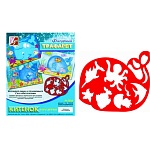 Трафарет-раскраска " Луч " 165*200мм, Китенок и его друзья, фигурный