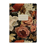 Тетрадь экокожа А5 60л " Альт " Flora. Lush Bouquet, сшивка, тонированный блок 80г/м2, вторая обложка с титульным листом, скругленные углы, 147*210мм