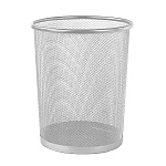 Корзина для мусора " KWELT " 12л металлическая, сетчатая, серебро