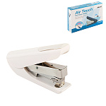 Степлер №24/6, 24/8, 26/6, 26/8 на 40л " KW-trio " Half strip Air touch 100скоб, пластик/металл, один режим скрепления скоб, глубина закладки бумаги 58мм, белый, картонная упаковка