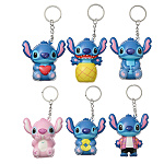 Брелок " Mazari " Стич, 6,5см, полиуретан, металлическое кольцо, ассорти (без возможности выбора цвета), пакет