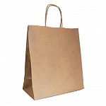 Пакет бумажный крафт " ПЗБМ " 24*28*14см крученые ручки