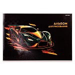 Альбом А4 24л " Проф-Пресс " Быстрее ветра-1, на скобе, обложка- мелованный картон, блок- офсет 100г