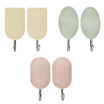 Набор самоклеющихся крючков " Vetta ", 2шт, с двухсторонним скотчем, ассорти, пластик