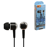 Наушники " FaisON " Q15 Enjoy, чёрные, внутриканальные, проводные, кнопка ответа, jack 3,5мм, длина - 1,2м