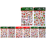 Наклейки детские " Mazari "  Новогодние, 205*310мм, 8 дизайнов, пакет, европодвес